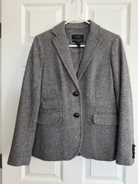 J.Crew Hacking Jacket Wool Herringbone - Size 2